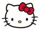 a transparent of hello kitty's head